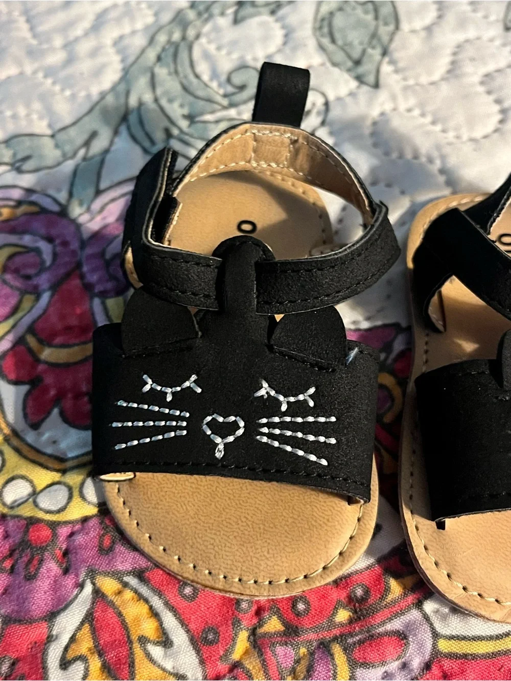 Old Navy Baby Girl Toddler Cat Sandals - Black Jack 0-3 Months Navy Blue